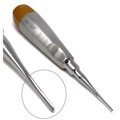 A2Z Scilab Dental Luxating Elevator Straight 1.5mm, Gold Handle A2Z-ZR819